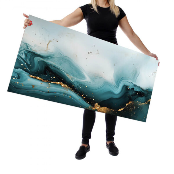 Wallplex konyhai falpanel Kék Márvány