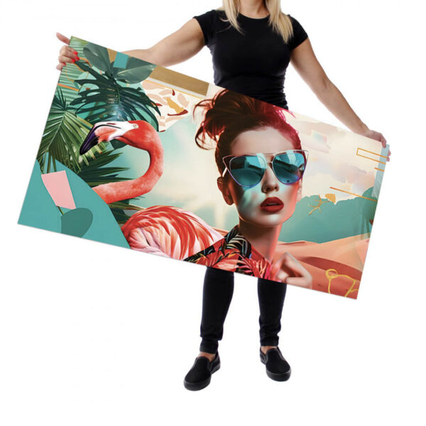 Wallplex konyhai falpanel Pink Flamingo