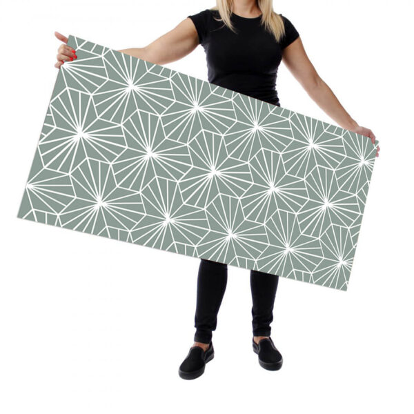 Wallplex konyhai falpanel Zöld Hexagon